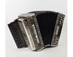 Heligonka Delux - elegant 3 Čierna korenica + labuť