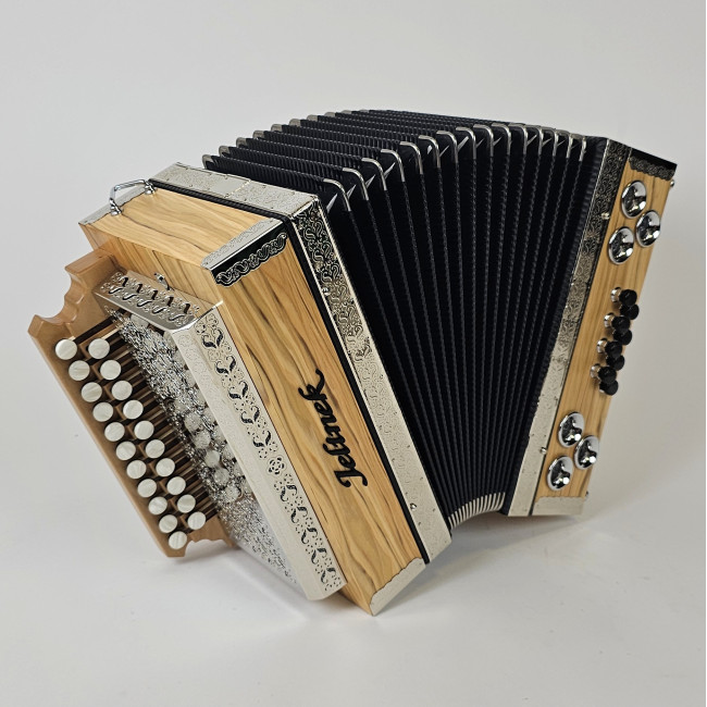 Heligonka Folk - Elegant 2 Exkluzívna olivová dýha