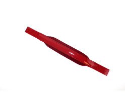 Basový remeň červený na akordeón / heligónku, červená koža, šírka 8 cm