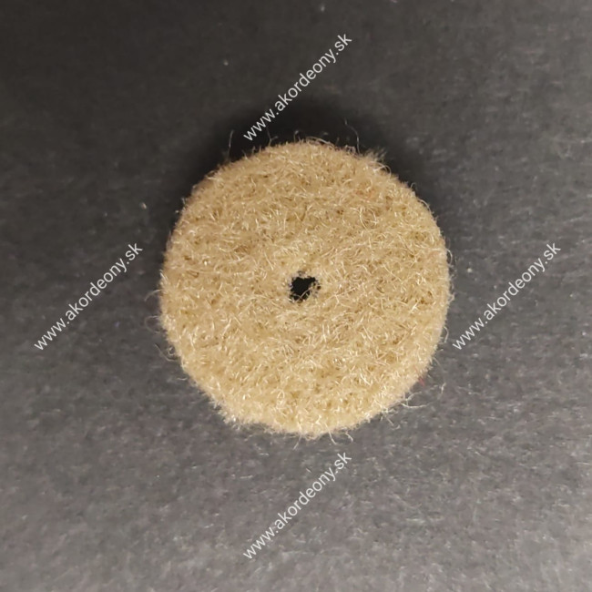 Filcové podložky pod gombíky s rozmerom 15 x 4 mm, farba béžová Filcové podložky pod gombíky s rozmerom 15 x 4 mm, farba béžová