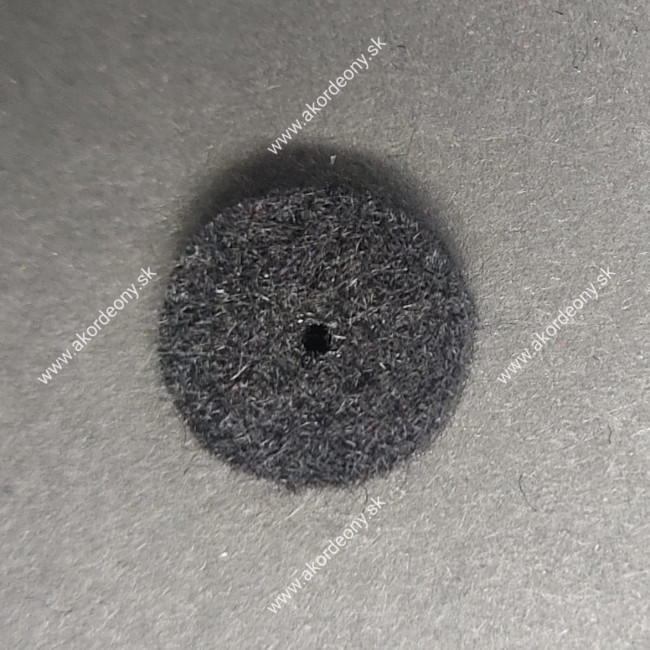 Filcové podložky pod gombíky s rozmerom 15 x 4 mm, farba čierna Filcové podložky pod gombíky s rozmerom 15 x 4 mm, farba čierna