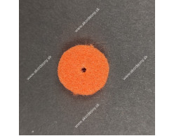 Filcové podložky pod gombíky s rozmerom 15 x 4 mm, farba oranžová