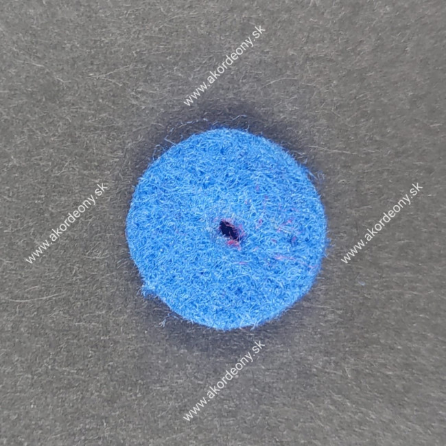 Filcové podložky pod gombíky s rozmerom 15 x 4 mm, farba modrá Filcové podložky pod gombíky s rozmerom 15 x 4 mm, farba modrá