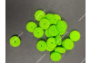 Filcové podložky pod gombíky s rozmerom 15 x 4 mm, farba svetlo zelená