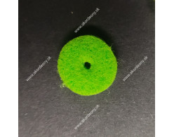 Filcové podložky pod gombíky s rozmerom 15 x 4 mm, farba svetlo zelená