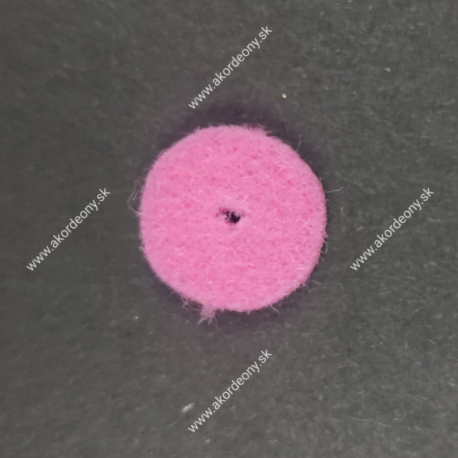 Filcové podložky pod gombíky s rozmerom 15 x 4 mm, farba ružová Filcové podložky pod gombíky s rozmerom 15 x 4 mm, farba ružová
