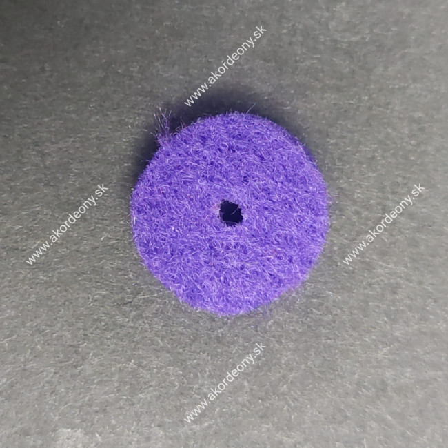 Filcové podložky pod gombíky s rozmerom 15 x 4 mm, farba fialová