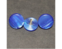 Gombík s priemerom 15 mm, farba: perleťová modrá