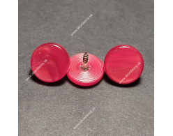 Gombík s priemerom 15 mm, farba: perleťová červená