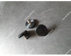 Gombík s priemerom 15 mm, farba: čierna