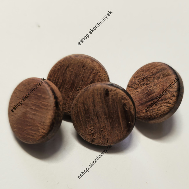 Gombík s priemerom 15 mm, farba: drevo kewazingo - bubinga