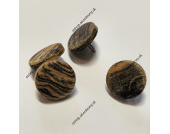 Gombík s priemerom 15 mm, farba: drevo bocote
