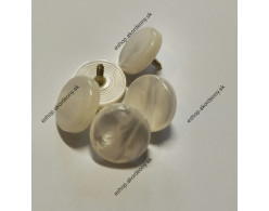 Gombík s priemerom 15 mm, farba: biela perla