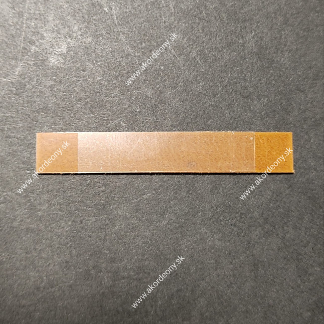 Ventilky z kože s fóliou hnedé, 47 x 8 mm