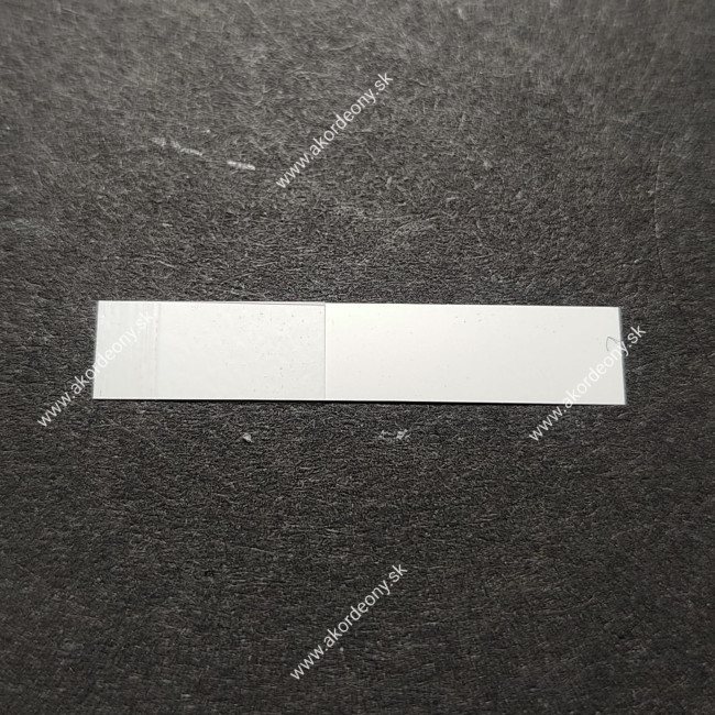 Ventilky z kože s fóliou béžové, 63 x 9,5 mm