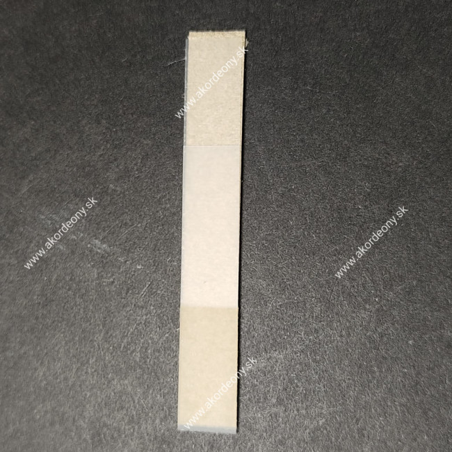 Ventilky z kože s fóliou béžové, 58 x 8,5 mm