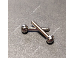 Kolíky na mech, okrúhla hlavička, poniklované, priemer 2,5 x 19 mm
