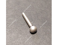 Kolíky na mech, okrúhla hlavička, poniklované, strieborné, priemer 2,5 x 19 mm