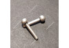 Kolíky na mech, okrúhla hlavička, poniklované, strieborné, priemer 2,5 x 19 mm