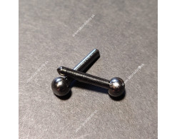 Kolíky na mech, okrúhla hlavička, poniklované, čierne, priemer 2,5 x 19 mm