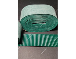 Koženka na rámik mechu prúžkovaná, šírka 50 mm, farba zelená Koženka na rámik mechu prúžkovaná, šírka 50 mm, farba zelená
