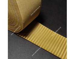 Koženka na rámik mechu prúžkovaná, šírka 50 mm, farba žltá Koženka na rámik mechu prúžkovaná, šírka 50 mm, farba žltá