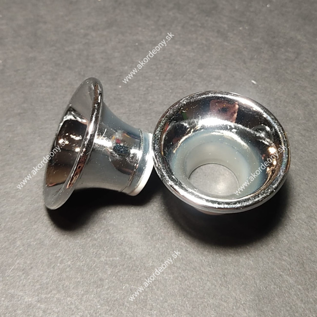 Ozvučník plastový chrómovaný, 33/16 x 17 mm
