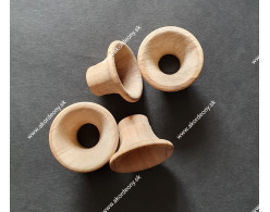 Ozvučník drevený, farba oliva, 32/15 x 21 mm