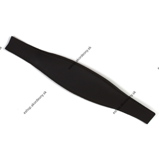 Basový remeň čierny kožený na heligónku, šírka 8 cm