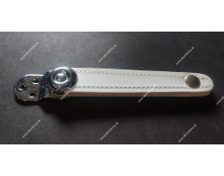 Spojovacie remienky kožené biele na heligónky / akordeóny, 9 cm dlhé Spojovacie remienky kožené biele na heligónky / akordeóny, 9 cm dlhé