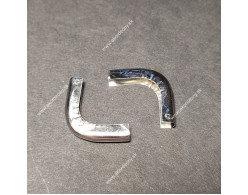 Rožky na mech, farba chróm lesk, 21 x 21 mm