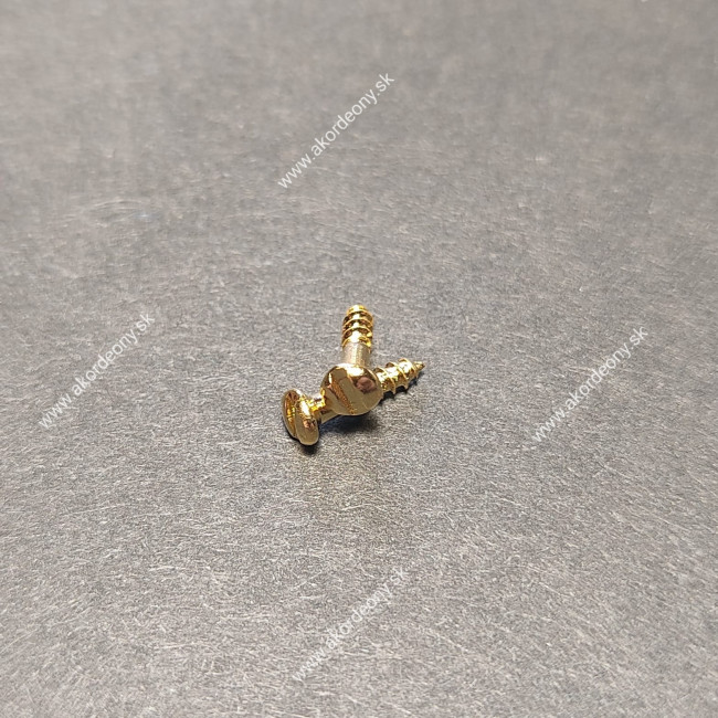 Skrutky samorezné v zlatom prevedení 1,7 x 8 mm